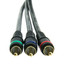 High Quality Component Video Cable, 3 RCA Male (RGB), Gold-plated Connectors, 25 Foot - Part Number: 10R2-33125