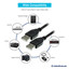USB 2.0 Type A Male to Type A Male Cable, Black, 6 foot - Part Number: 10U2-02106BK
