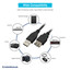 USB 2.0 Extension Cable, Black, Type A Male to Type A Female, 6 foot - Part Number: 10U2-02106EBK