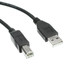 USB 2.0 Printer/Device Cable, Black, Type A Male to Type B Male, 1 foot - Part Number: 10U2-02201BK