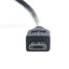 Micro USB 2.0 Cable, Black, Type A Male / Micro-B Male, 6 foot - Part Number: 10U2-03106BK