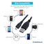 USB 2.0 Type A to Micro B Cable, Black, Type A Male / Micro-B Male, 6-inch - Part Number: 10U2-03100.5BK