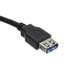 USB 3.0 Extension Cable, Black, Type A Male / Type A Female, 6 foot - Part Number: 10U3-02106EBK