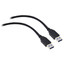 USB 3.0 Cable, Black, Type A Male / Type A Male, 3 foot - Part Number: 10U3-02103BK
