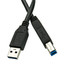 USB 3.0 Printer / Device Cable, Black, Type A Male to Type B Male, 3 foot - Part Number: 10U3-02203BK
