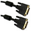 DVI-D Dual Link Cable with Ferrite, Black, DVI-D Male, 7.5 meter ~ 24.5 foot - Part Number: 10V2-05308BK-F