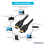 HDMI Cable, High Speed with Ethernet, HDMI-A male to HDMI-A male, 4K @ 60Hz, 28 AWG, 25 foot - Part Number: 10V3-41125-28