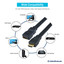 HDMI Extension Cable, High Speed with Ethernet, HDMI Male to HDMI Female, 24AWG, 3 foot - Part Number: 10V3-41203