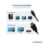 Micro HDMI Cable, High Speed with Ethernet, HDMI Male to Micro HDMI Male (Type D), 3 foot - Part Number: 10V3-44103