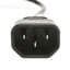 Computer / Monitor Power Extension Cord, Black, C13 to C14, 10 Amp, 3 foot - Part Number: 10W1-02203