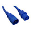 Computer / Monitor Power Extension Cord, Blue, C13 to C14, 10 Amp, 10 foot - Part Number: 10W1-02210BL