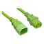 Computer / Monitor Power Extension Cord, Green, C13 to C14, 10 Amp, 10 foot - Part Number: 10W1-02210GN