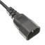 Power Cord Adapter, Black, C14 to NEMA 5-15R, 10 Amp, 3 foot - Part Number: 10W1-05203