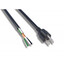 NEMA 5-15P to Standard ROJ Power Cord, Black, 18/3 (18AWG 3 Conductor) SJT, 10 Amp / 300 Volt, 6 foot - Part Number: 10W1-10206