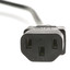 England / UK Computer/Monitor Power Cord with Fuse, BS 1363 to C13, VDE Approved, 6 foot - Part Number: 10W1-12206