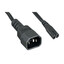 Power Cord, C14 to C7, Non-Polarized, 18AWG, Black, 3ft - Part Number: 10W1-13603