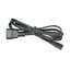 Power Cord, C14 to C7, Non-Polarized, 18AWG, Black, 6ft - Part Number: 10W1-13606