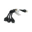 Power Cord Splitter, NEMA 5-15P to 3x NEMA 5-15R, 14AWG, 15 Amp, 18 inch, Black - Part Number: 10W2-02101.5W