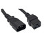 Power Cord, C14 to C19, 14 AWG,15 Amp, Black, 3 foot - Part Number: 10W2-32203