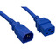 Power Cord, C14 to C19, 14 AWG,15 Amp, Blue, 10 foot - Part Number: 10W2-32210BL