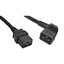 Heavy Duty Server Power Extension Cord, Black, C20(Right Angle) to C19, 12AWG/3C, 20 Amp, 3 foot - Part Number: 10W3-41503