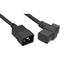 Heavy Duty Server Power Extension Cord, Black, C20 to C19(Left Angle), 12AWG/3C, 20 Amp, 10 foot - Part Number: 10W3-41810