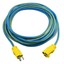 Outdoor Power Extension Cord, SJTW 14 AWG * 3C / 15 Amp, ETL Certified,  25 ft, Blue - Part Number: 10W3-66125