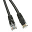 Cat5e Black Copper Ethernet Patch Cable, Snagless/Molded Boot, POE Compliant, 7 foot - Part Number: 10X6-02207