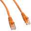 Cat5e Orange Copper Ethernet Patch Cable, Snagless/Molded Boot, POE Compliant, 10 foot - Part Number: 10X6-03110