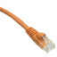 Cat5e Orange Copper Ethernet Patch Cable, Snagless/Molded Boot, POE Compliant, 6 inch - Part Number: 10X6-03100.5