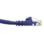 Cat5e Purple Copper Ethernet Patch Cable, Snagless/Molded Boot, POE Compliant, 50 foot - Part Number: 10X6-04150