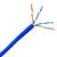 Plenum Cat6 Bulk Cable, Blue, Solid, UTP (Unshielded Twisted Pair), CMP, 23 AWG, Pullbox, UL listed, 1000 foot - Part Number: 11X8-061TH