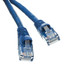 Cat5e Blue Copper Ethernet Patch Cable, Snagless/Molded Boot, POE Compliant, 3 foot - Part Number: 10X6-06103