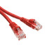 Cat5e Red Copper Ethernet Patch Cable, Snagless/Molded Boot, POE Compliant, 20 foot - Part Number: 10X6-07120