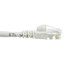 Cat5e White Copper Ethernet Patch Cable, Snagless/Molded Boot, POE Compliant, 1 foot - Part Number: 10X6-09101