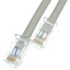 Cat5e Gray Copper Ethernet Patch Cable, Bootless, POE Compliant, 6 inch - Part Number: 10X6-12100.5