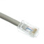 Cat5e Gray Copper Ethernet Patch Cable, Bootless, POE Compliant, 2 foot - Part Number: 10X6-12102