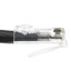 Cat5e Black Copper Ethernet Patch Cable, Bootless, POE Compliant, 6 inch - Part Number: 10X6-12200.5