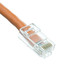 Cat5e Orange Copper Ethernet Patch Cable, Bootless, POE Compliant, 1 foot - Part Number: 10X6-13101
