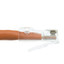 Cat5e Orange Copper Ethernet Patch Cable, Bootless, POE Compliant, 1 foot - Part Number: 10X6-13101