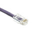 Cat5e Purple Copper Ethernet Patch Cable, Bootless, POE Compliant, 2 foot - Part Number: 10X6-14102