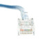 Cat5e Blue Copper Ethernet Patch Cable, Bootless, POE Compliant, 6 inch - Part Number: 10X6-16100.5