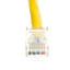 Cat5e Yellow Copper Ethernet Patch Cable, Bootless, POE Compliant, 2 foot - Part Number: 10X6-18102