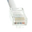 Cat5e White Copper Ethernet Patch Cable, Bootless, POE Compliant, 25 foot - Part Number: 10X6-19125