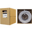Bulk Cat6 Gray Ethernet Cable, Solid, UTP (Unshielded Twisted Pair), Pullbox, 500 foot - Part Number: 10X8-021TF
