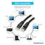 Cat6 Black Copper Ethernet Patch Cable, Snagless/Molded Boot, POE Compliant, 6 inch - Part Number: 10X8-02200.5