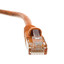 Cat6 Orange Copper Ethernet Patch Cable, Snagless/Molded Boot, POE Compliant, 6 inch - Part Number: 10X8-03100.5