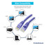 Cat6 Purple Copper Ethernet Patch Cable, Snagless/Molded Boot, POE Compliant, 6 inch - Part Number: 10X8-04100.5
