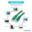 Cat6 Green Copper Ethernet Patch Cable, Snagless/Molded Boot, POE Compliant, 200 foot - Part Number: 10X8-051200