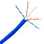 Plenum Cat6a Blue Copper Ethernet Cable, 10 Gigabit Solid, CMP, UTP, POE Compliant, 500Mhz, 23 AWG, Spool, 1000 foot - Part Number: 14X6-061NH